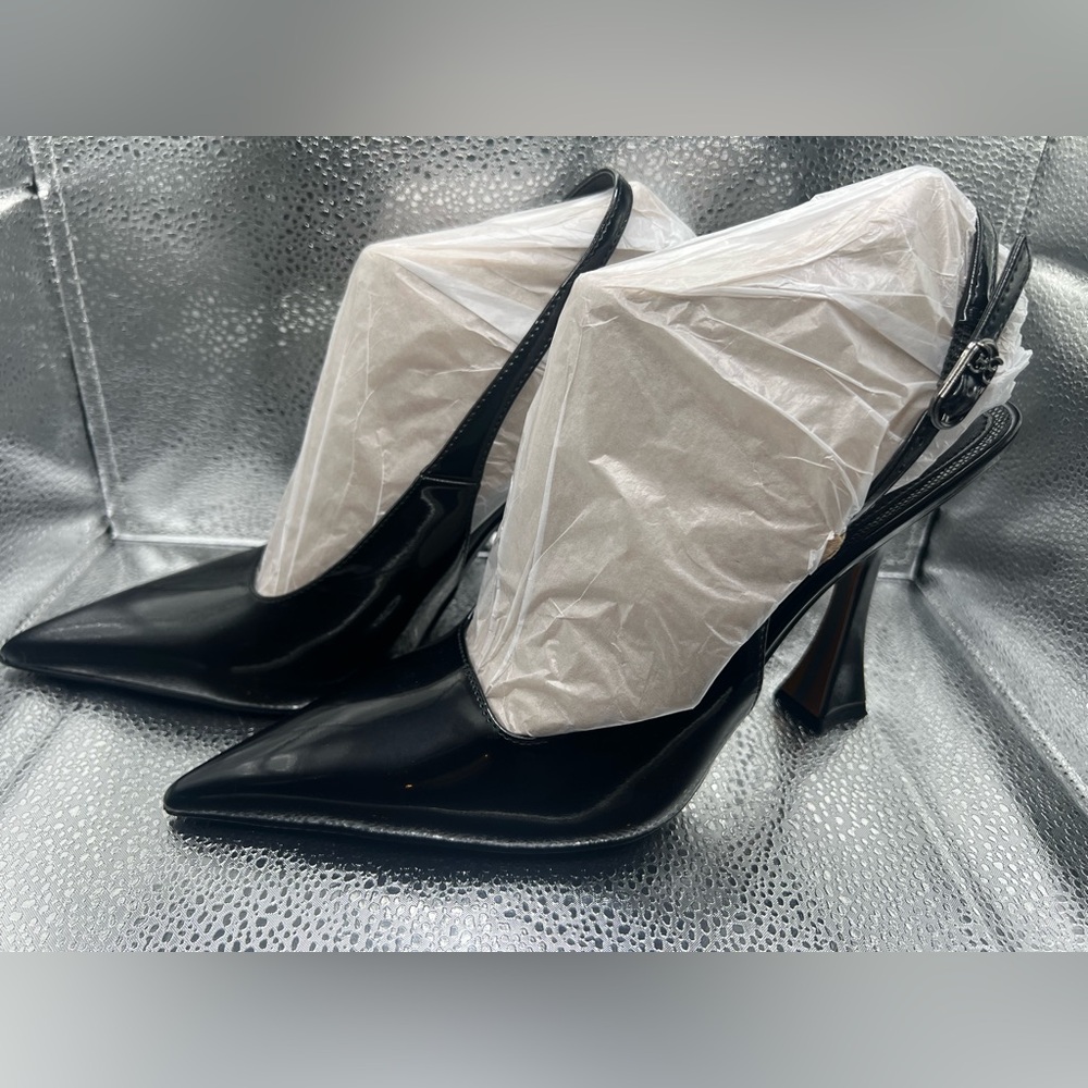 Sam Edelman Odette black leather heels